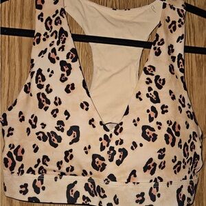 Fabletics Leopard Print Sports Bra